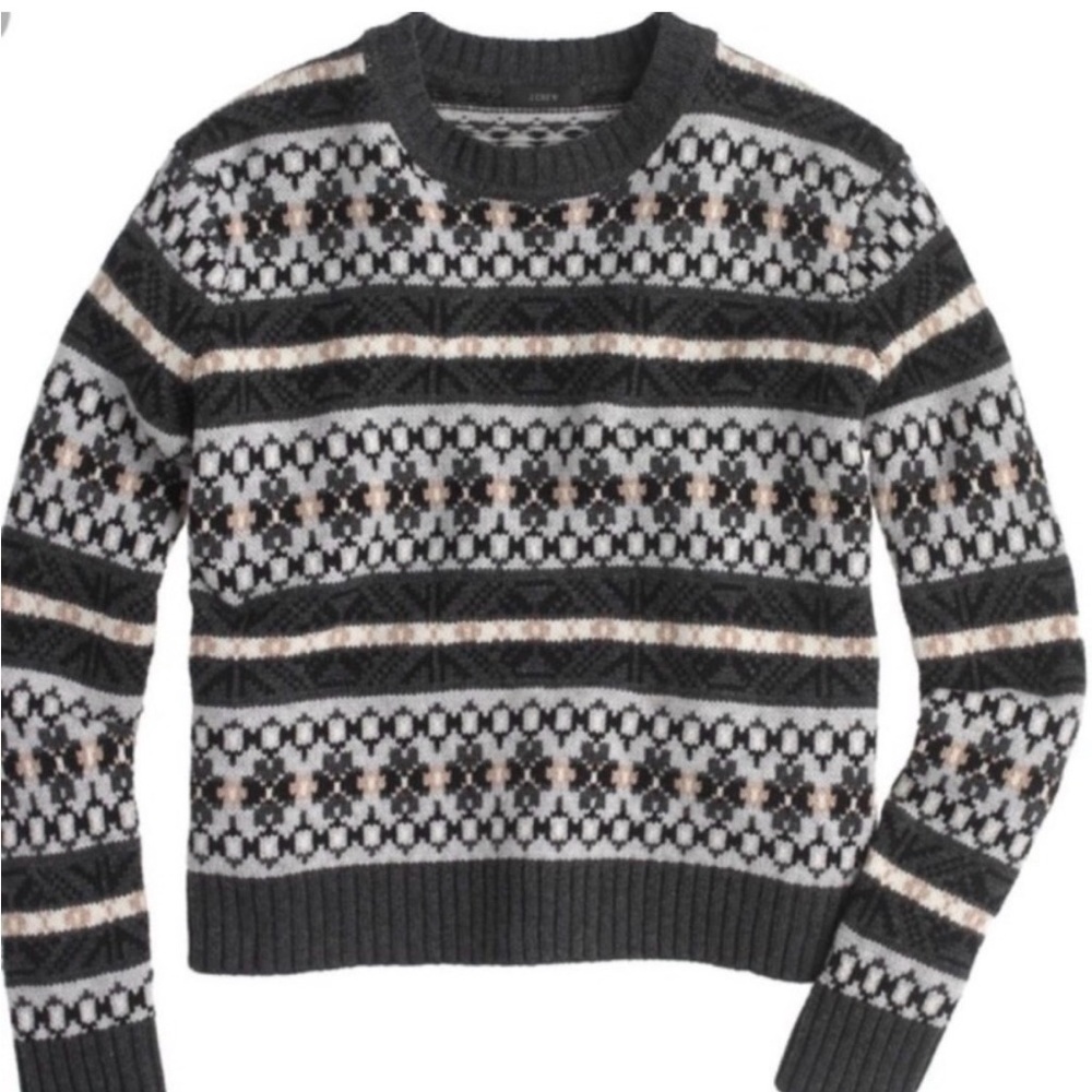 J. Crew Icelandic Lambswool Fair Isle Sweater XL
